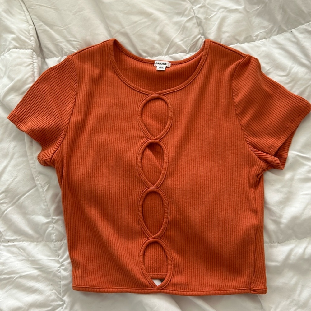 Orange garage top